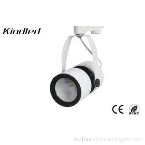 18 W Super Bright Cob Led Track Lighting 84 Ra With 3 Circu
